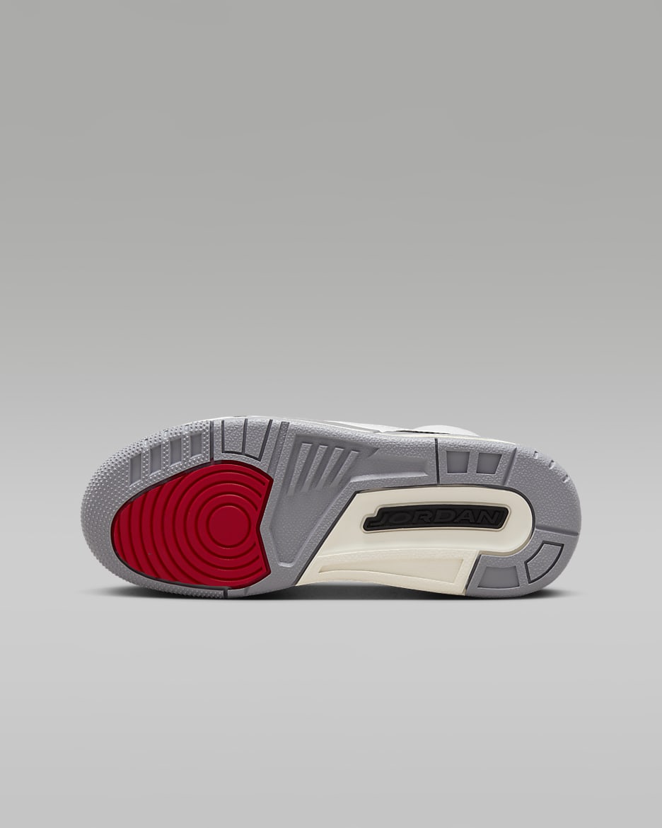 Air Jordan 3 Retro Cement Grey Big Kids Shoes. Nike